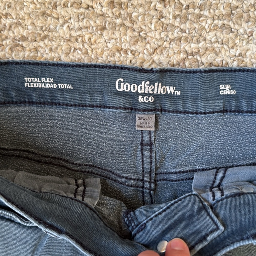 Goodfellow & Co Men's Blue Grey Jeans - Picture 3 of 5